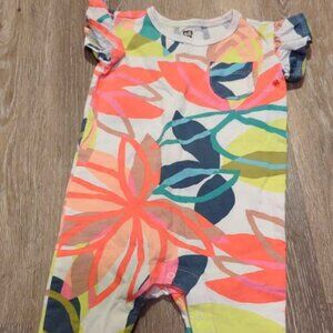 Tea collection girls size 9/12 month one piece romper